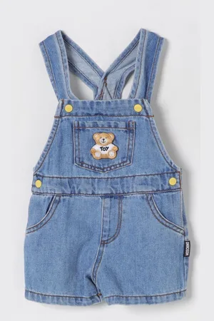 Moschino Salopette di jeans con Teddy