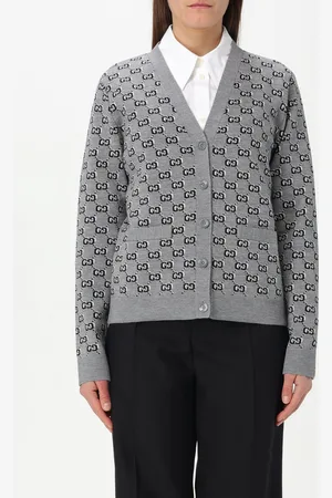 Gucci Cardigan in lana con motivo monogram