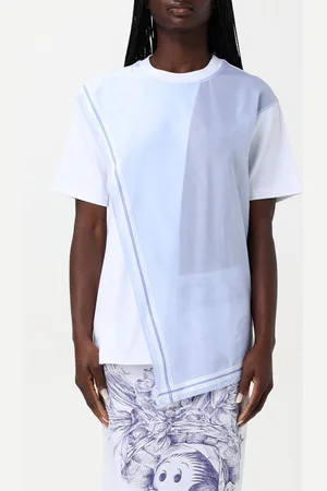 Moschino T-shirt asimmetrica stampata