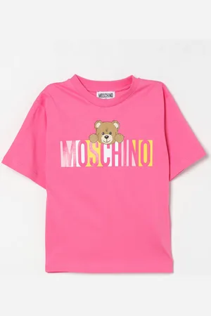 Moschino T-shirt in cotone con stampa logo Teddy