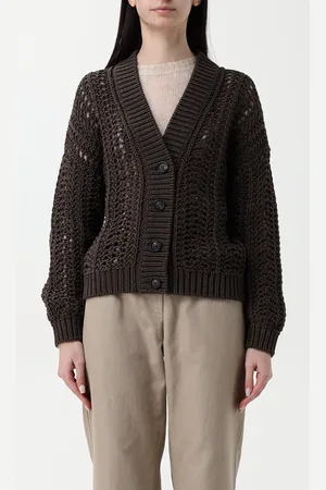 Brunello Cucinelli Cardigan a v in cotone