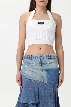 Balmain Top cropped in jersey