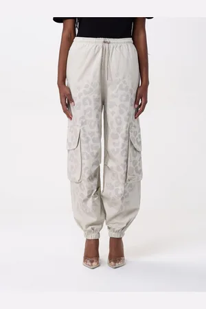 DISCLAIMER Pantalone cargo in cotone animalier