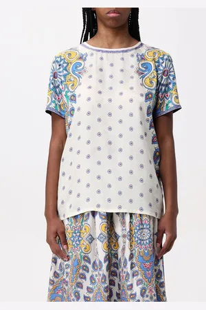 Etro Blusa in seta con stampa Paisley