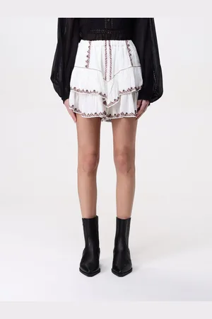 Isabel Marant Pantaloncino in cotone con ricami