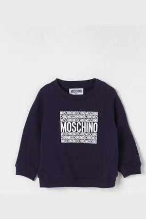 Moschino Felpa a girocollo in cotone con logo
