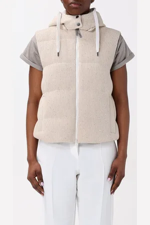 Brunello Cucinelli Gilet in misto cotone trapuntato