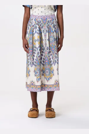 Etro Gonna in cotone con stampa Paisley