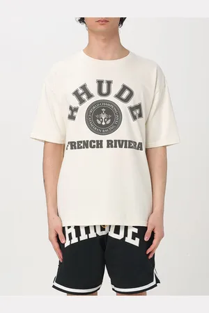 Rhude T-shirt in cotone con stampa logo