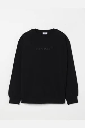 Pinko Felpa a girocollo in cotone con logo