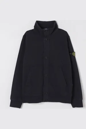 Stone Island Cardigan in cotone con logo