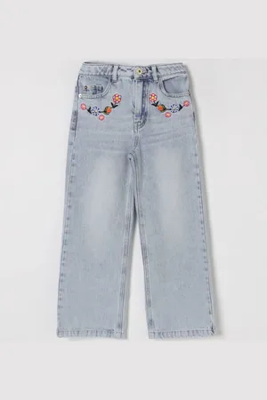 Moschino Jeans con ricami floreali