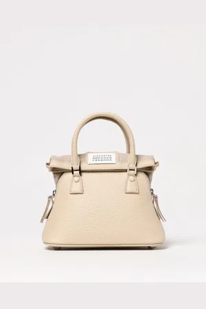 Maison Margiela Borsa 5AC in pelle a grana e canvas