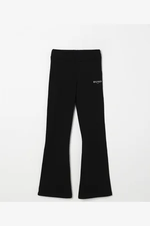 Balmain Leggings a zampa con mini logo