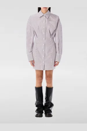 The Attico Abito chemisier in cotone a righe