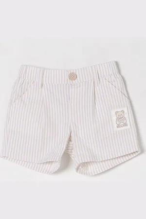 Moschino Pantaloncino in cotone a righe con Teddy