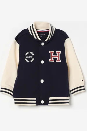 Tommy Hilfiger Bomber con logo H in cotone stretch
