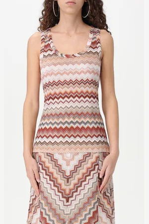 Missoni Canotta in misto viscosa lurex