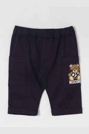 Moschino Pantalone sportivo in cotone con stampa Teddy