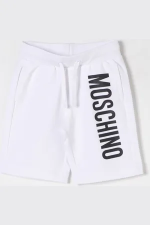 Moschino Pantaloncino jogging in cotone con maxi logo