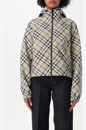 Burberry Giubbotto reversibile in nylon con stampa Check