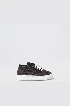 Moschino Sneakers in misto cotone con logo jacquard