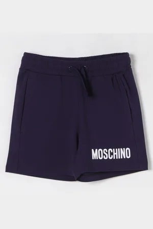 Moschino Pantaloncino jogging in cotone con maxi logo