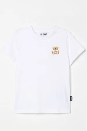 Moschino T-shirt in cotone con stampa Teddy