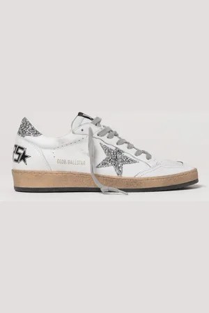 Golden Goose Sneakers Ball Star in pelle e glitter used