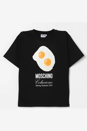 Moschino T-shirt in cotone con stampa Scrambled Egg