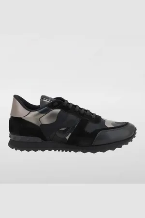 VALENTINO GARAVANI Sneakers Rockrunner in pelle con stampa camouflage