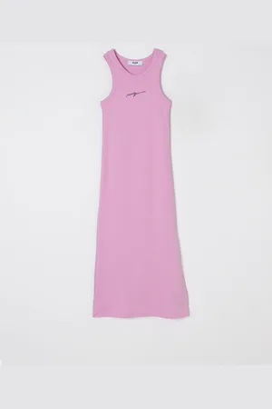 Msgm Abito in cotone con logo