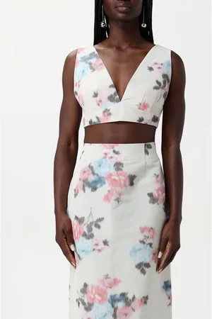 Serafini Top in misto lino