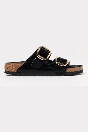 Birkenstock Sandalo Arizona Big Buckle in pelle spazzolata