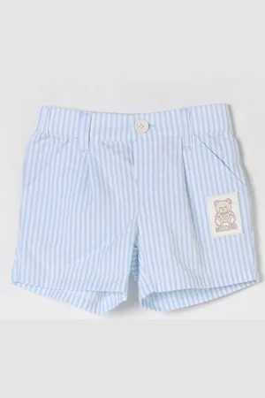 Moschino Pantaloncino in cotone a righe con Teddy
