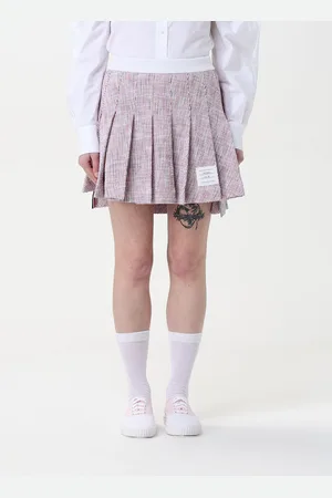 Thom Browne Gonna in cotone a pieghe