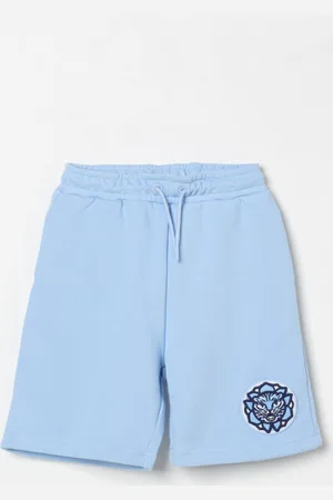 Kenzo Pantaloncino jogging in cotone con logo Tiger