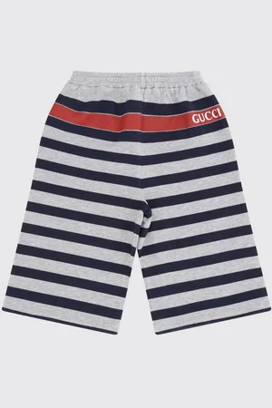 Gucci Bermuda a righe con logo