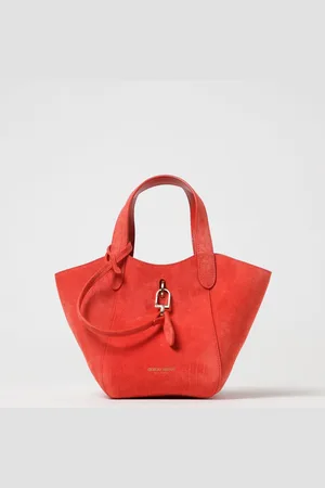 Giorgio Armani Borsa a mano in camoscio