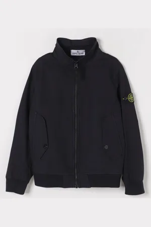 Stone Island Giacca con zip in misto cotone