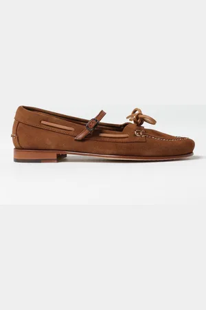 Hereu Mocassino Lorea in camoscio con fettucce