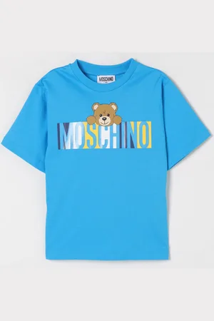 Moschino T-shirt in cotone con stampa logo Teddy