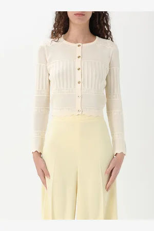 Elisabetta Franchi Cardigan in maglia con ricami à jour