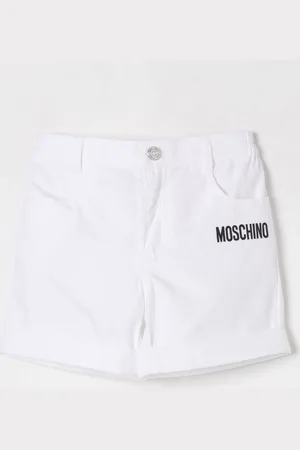 Moschino Pantaloncino in cotone con stampa Teddy