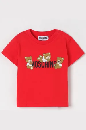 Moschino T-shirt in cotone con stampa Teddy