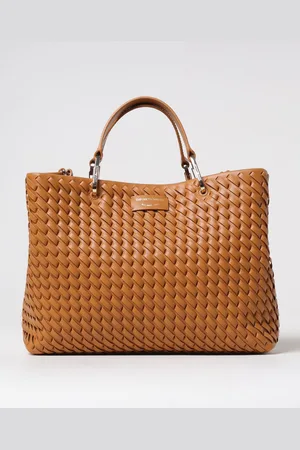 Emporio Armani Borsa a mano in pelle intrecciata