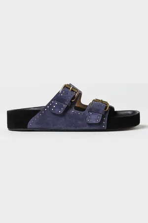 Isabel Marant Sandalo Lennyo in camoscio con micro borchie