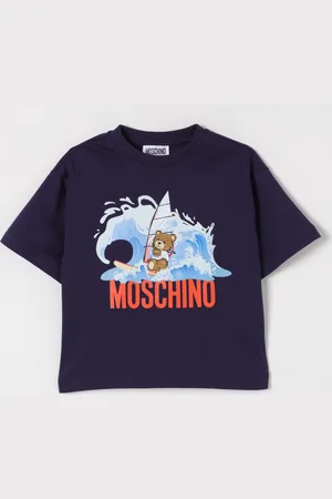 Moschino T-shirt in cotone con stampa Teddy