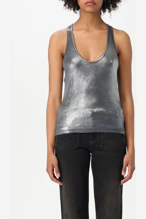 Diesel Top in jersey metallizzato