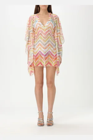 Missoni Copricostume in crêpe con motivo zig-zag